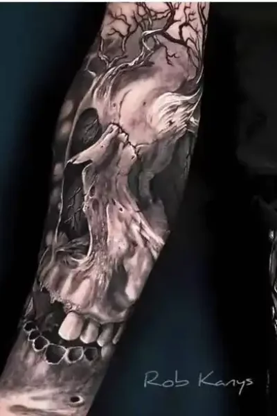Totenkopf-Tattoos